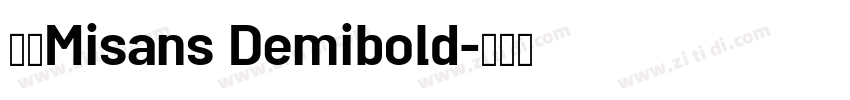小米Misans Demibold字体转换 小米Misans Demibold字体转换